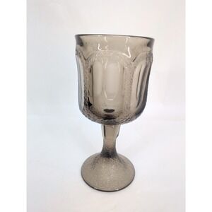 Fostoria Woodland Smoke Wine Glass Goblet Mid Century